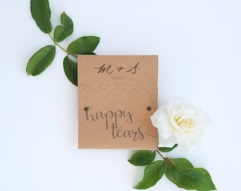 40 Happy Tears Tissue Packs | Tissues for Your Wedding Ceremony