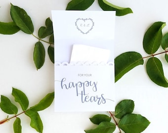 75 Para Seus Lenços de Casamento Happy Tears | Lembrancinhas de Casamento Úteis e Baratas
