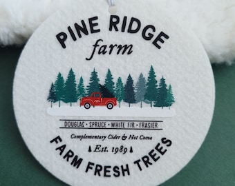 Tis The Damn Season Tree Farm Ornament Air Freshener | Pine Ridge Christmas Trees