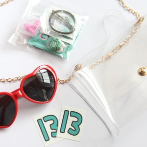 Clear Stadium Purse for Eras Tour Concerts or Game Day | Cute Customizable Stadium Approved Cross Body Transparent Clear Bag