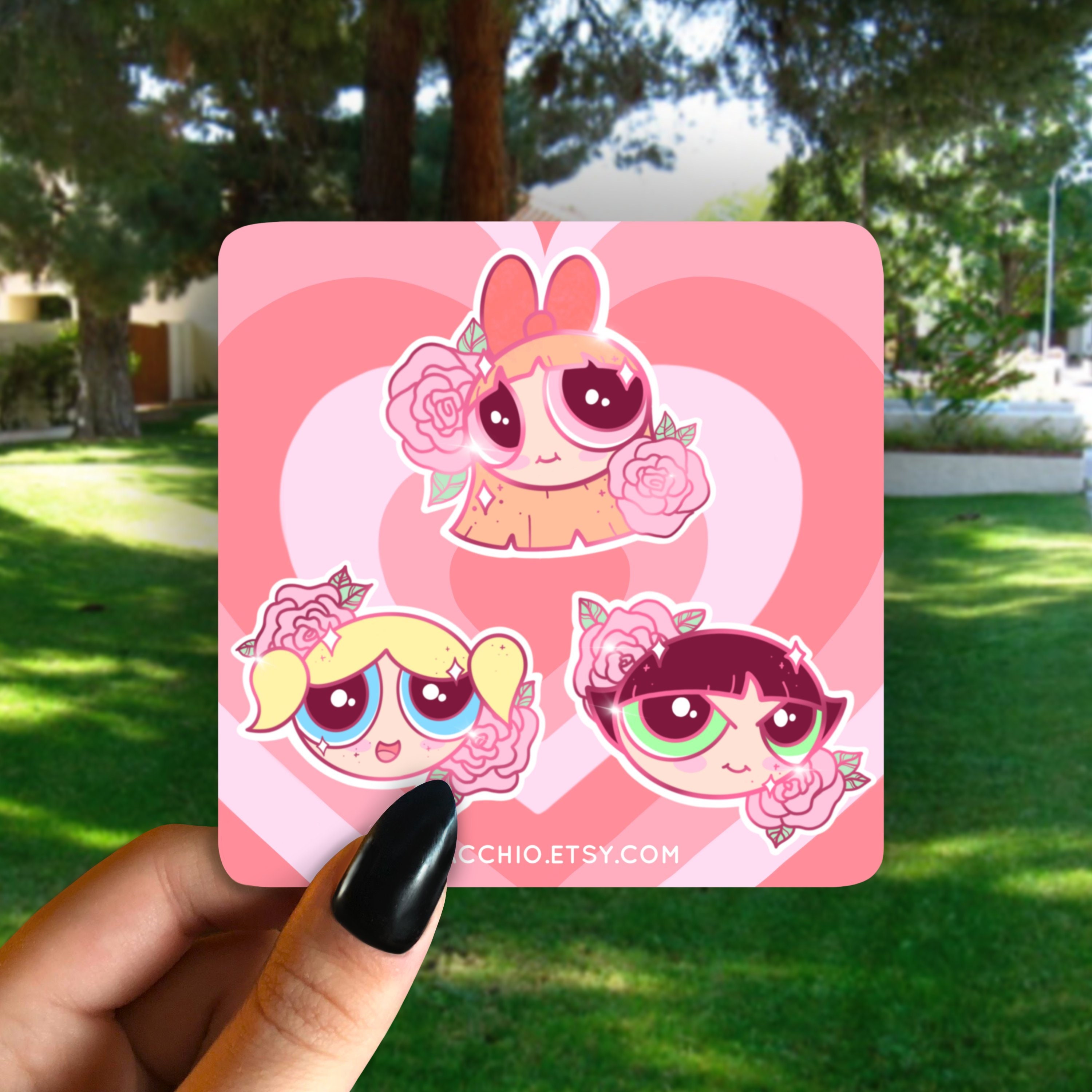 Powerpuff Girls Sticker Set Cartoon Network Laptop Stickers Etsy My