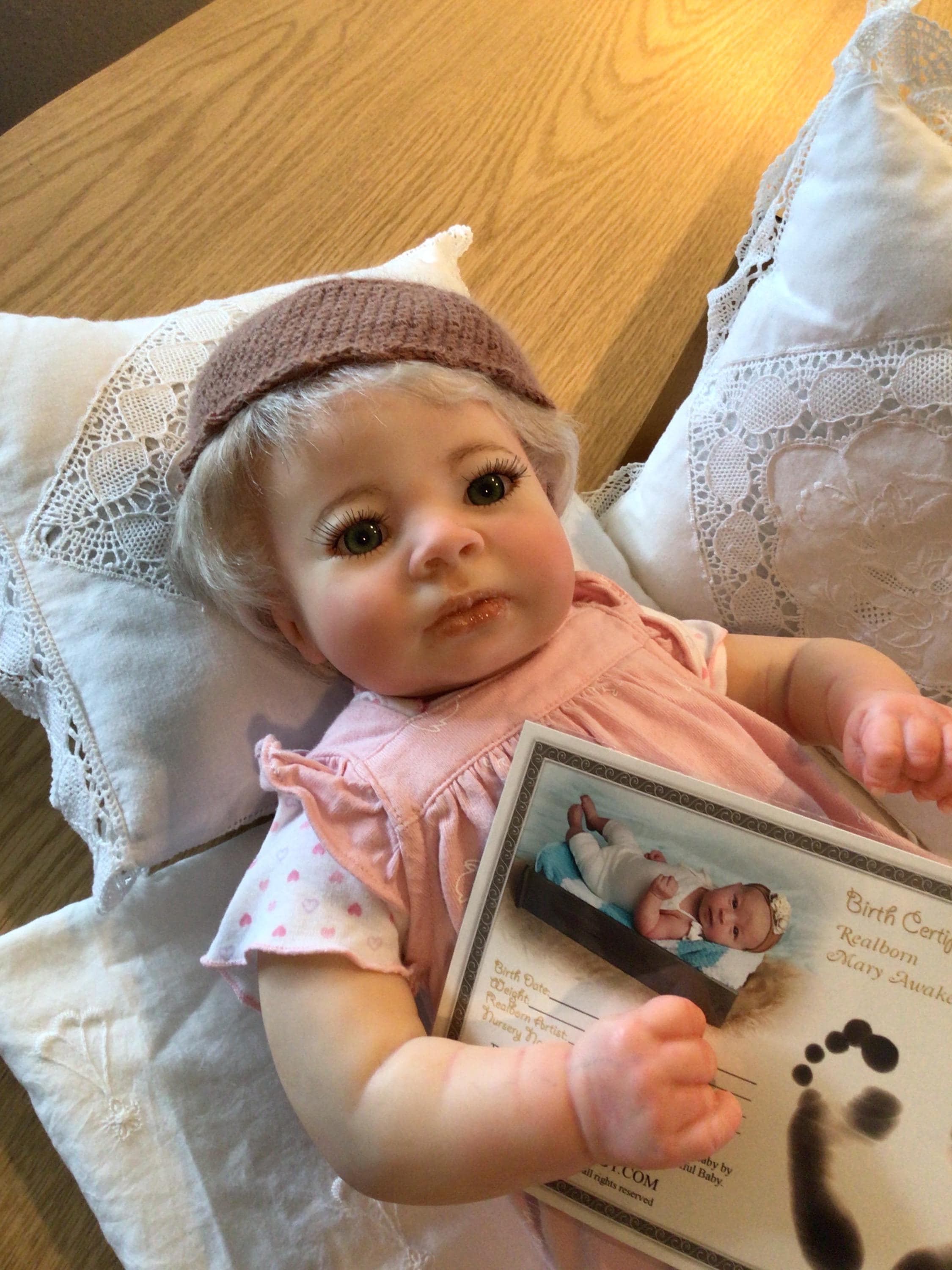 Cute Reborn Realborn MARY AWAKE 21”5lbs, Full Limbs,beautiful Baby