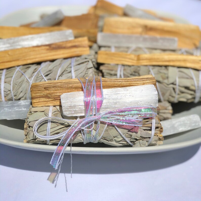 Energy Cleansing Kit Smudge Kit with Ritual Instruction