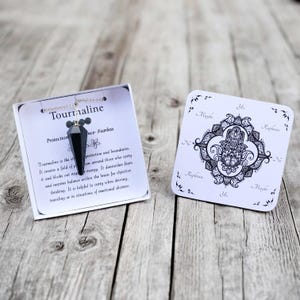 Tourmaline Pendulum Kit: Divination Board & Instructions - Spiritual Guidance