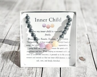 Inner Child Men’s Healing Bracelet – Yellow Calcite, Sunstone & Kunzite