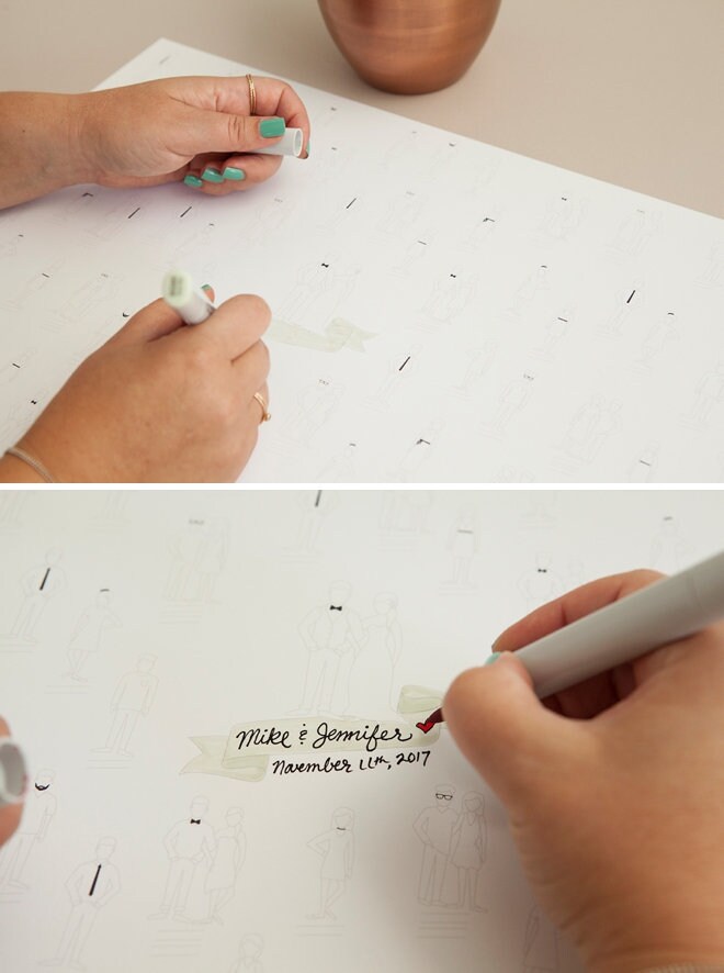 Colourable Wedding Guest Book Instant - Il Fullxfull.2244915404 8nza 