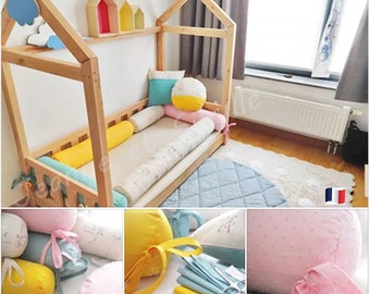 Linge De Lit Bebe Boudins De Lit Cabane Sur Par Jeanneetsibylle Linge De Lit Bebe Boudins De Lit Cabane Sur Par Jeanneetsibylle