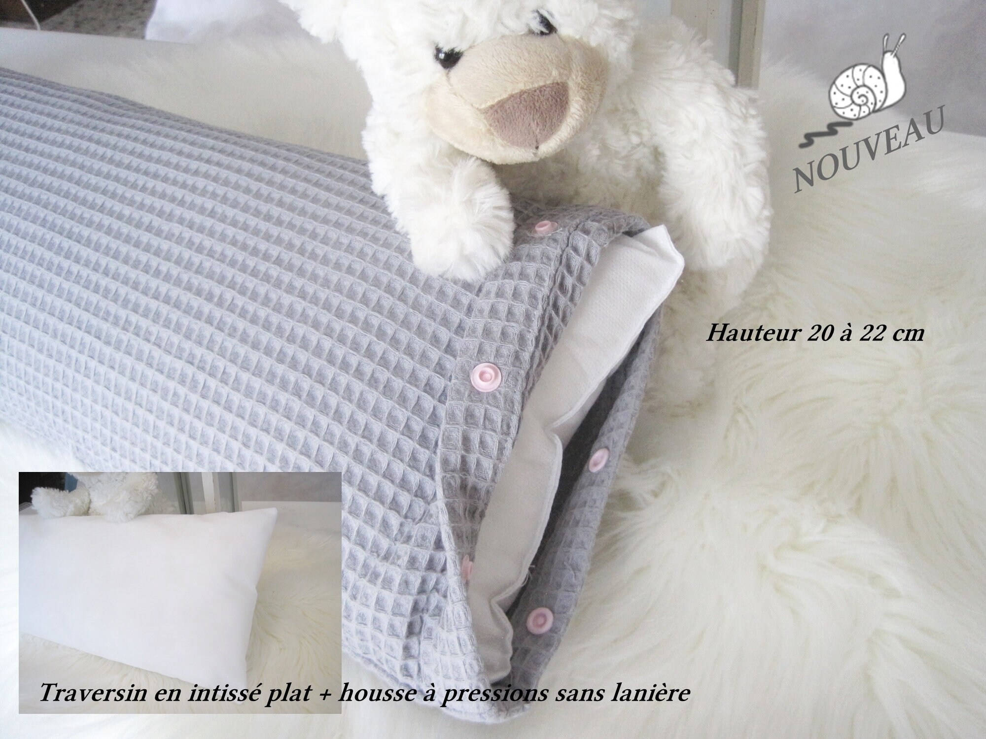 Housse sur mesure pour vos coussins, grand choix disponible