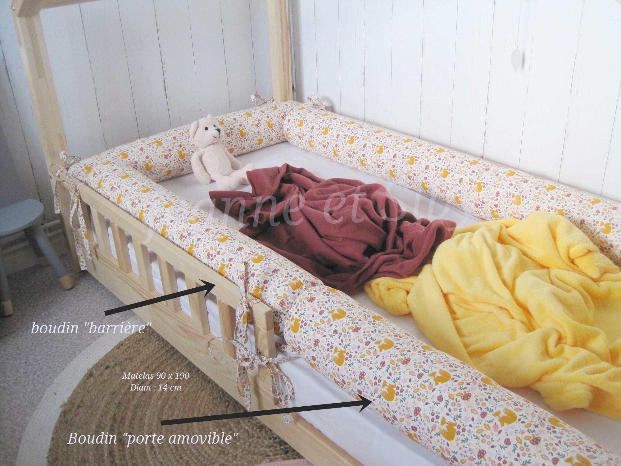 Pour Matelas Au Sol Lit Cabane Lit Tipi Lit Montessori Etsy