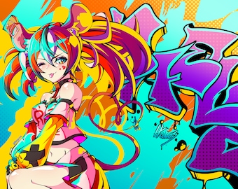 Hololive Baelz Hakos A3, A4 and A5 Prints