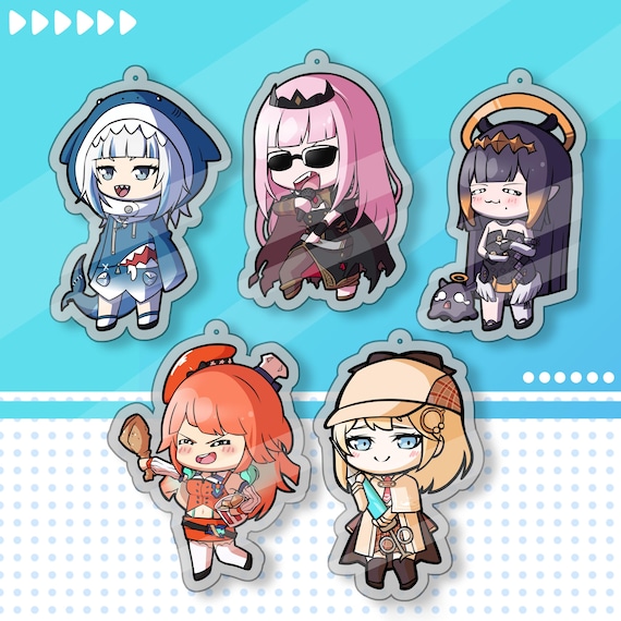 Hololive EN Chibi Gen 1 5cm (2 Inches) Acrylic Charms - Etsy