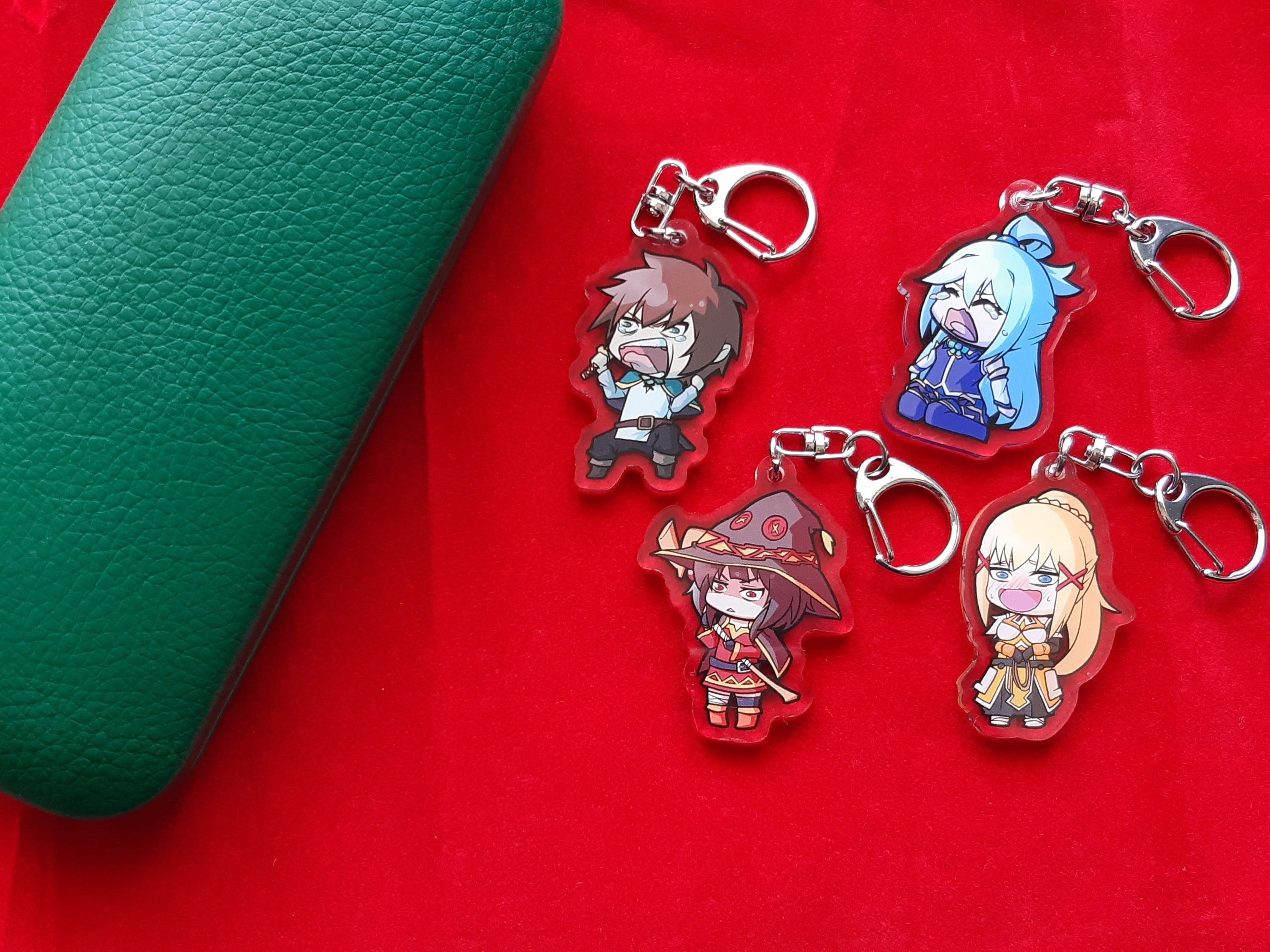 KonoSuba Chibi 5cm (2 inches) Acrylic Charms