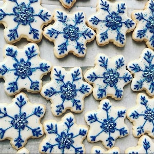 Large Snowflake Cookies