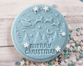 Christmas Embosser fondant stamp, Acrylic embosser for cookies, Cake decorating debosser product logo