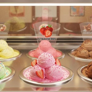 12 Pcs Gelato Flavor Markers, Ice Cream Labels, Flavor Tags, Gelato ...