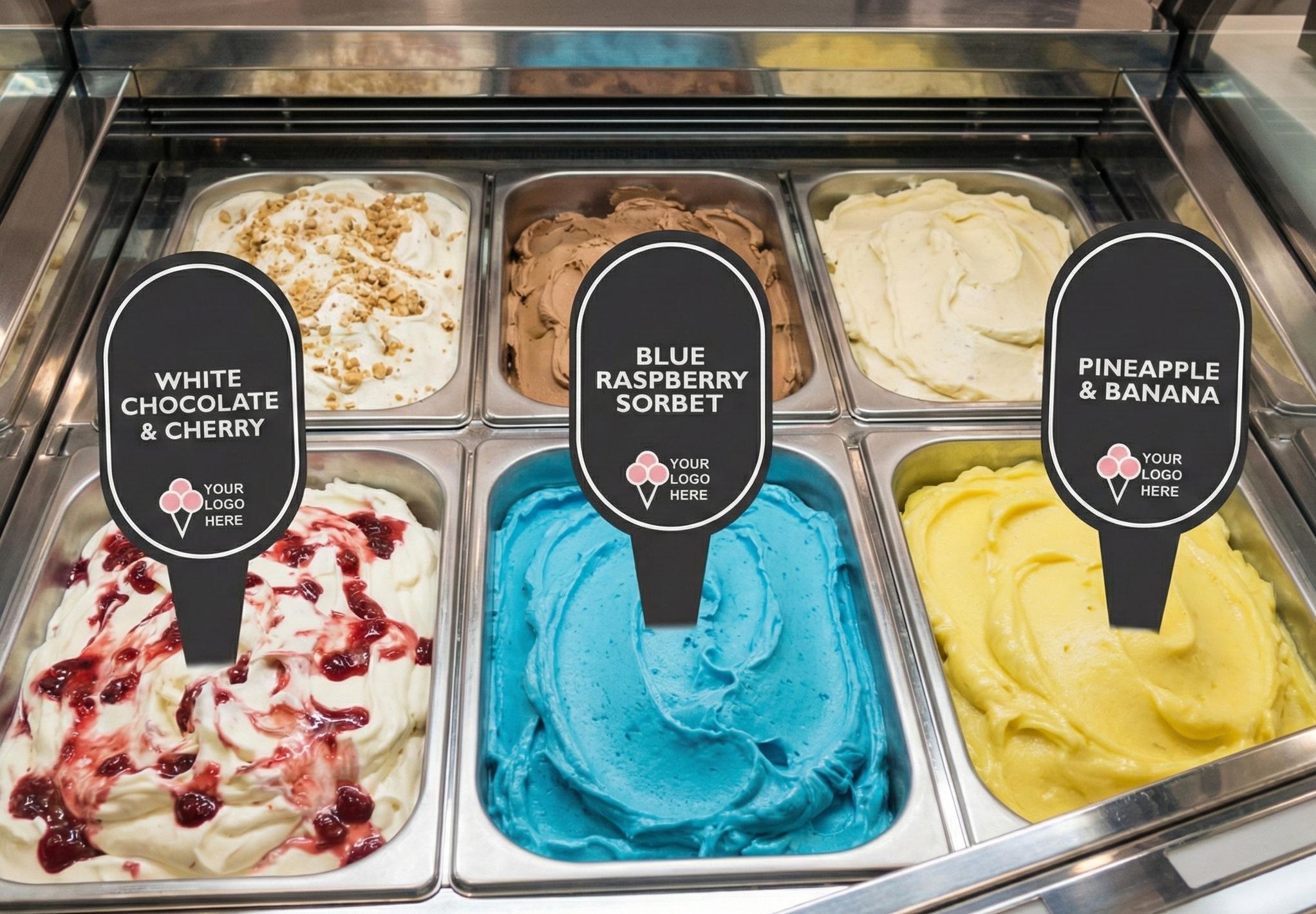 Gelato Flavor Markers, Ice Cream Labels, Bakery, Tags, Gelato Stickers ...