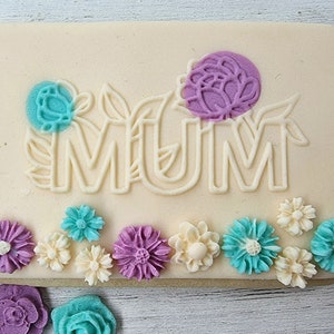 Flower Embosser fondant stamp, Acrylic embosser for cookies, Cookie Stamp