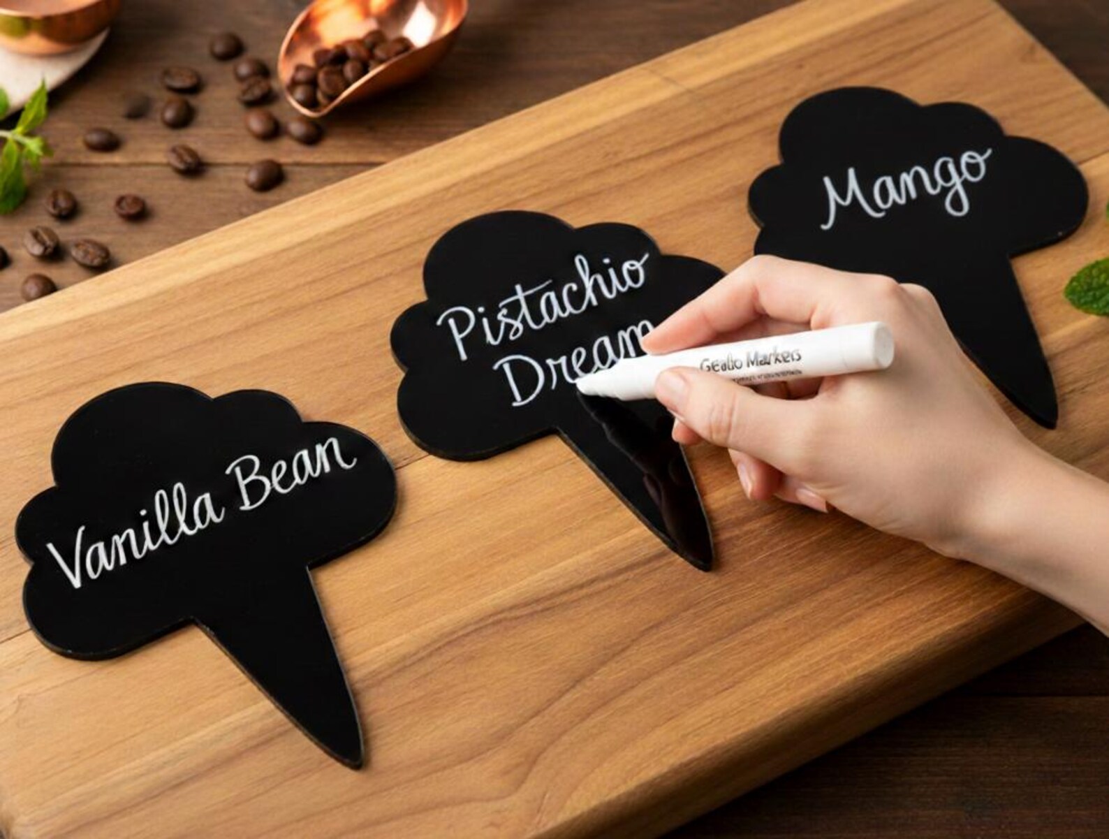 Gelato Flavor Tags, Ice Cream Labels, Gelato Stickers, Ice Cream ...