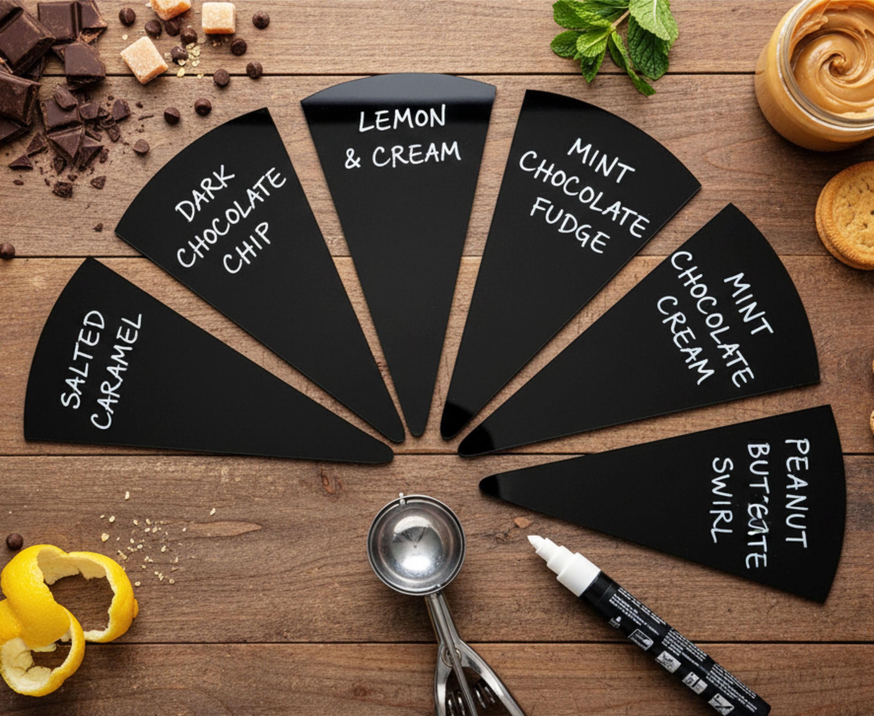 Gelato Flavor Markers, Ice Cream Labels, Flavor Tags, Gelato Stickers ...