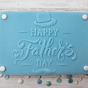 Father&#39;s day Embosser fondant stamp, Acrylic embosser for cookies, Cookie Stamp