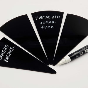 24pcs Gelato Flavor Markers, Ice Cream Labels, Flavor Tags, Gelato Stickers, Ice Cream Sticks