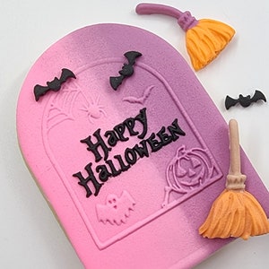 Pumpkin Halloween Embosser fondant stamp, Acrylic embosser for cookies, Cookie Stamp