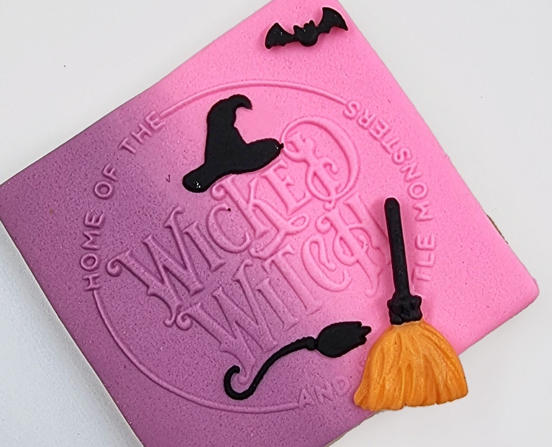 Skeleton Halloween Embosser Fondant Stamp Acrylic Embosser Etsy