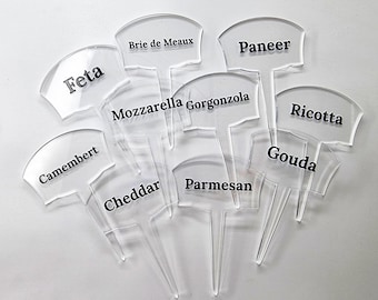 10 st ostsmaksmarkörer, glassetiketter, smaketiketter, gelato-klistermärken, bagerietiketter