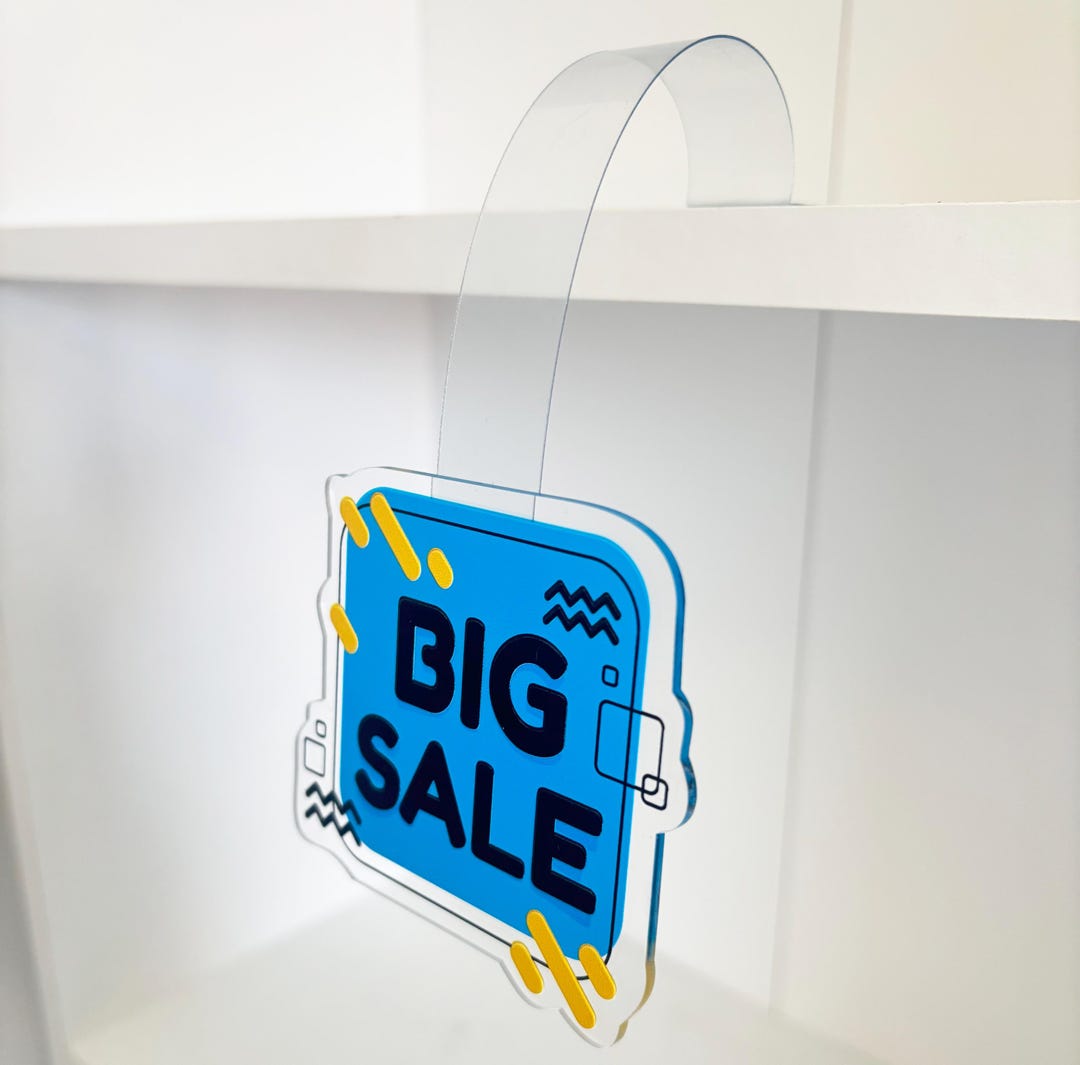Shelf Wobbler, Acrylic Sign Super Sale, Retail Display Tag, Custom ...