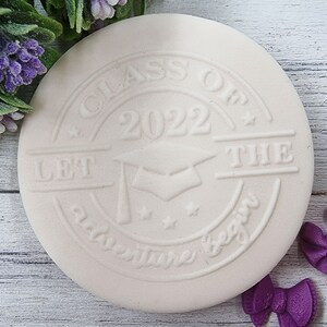 Graduate Embosser fondant stamp, Acrylic embosser for cookies, Cookie Stamp