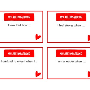 Valentine&#39;s Self-Love Affirmations for Kids