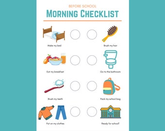 Morning Checklist Fill in the Circles
