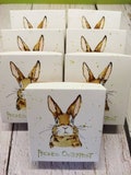 Easter gift box with rabbit cookie cutter