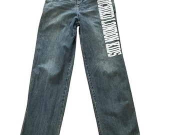 Michiko London Big Logo Denim Pants