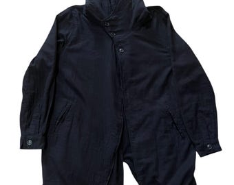 Semantic Design Assymetric Avant Garde hooded Jacket