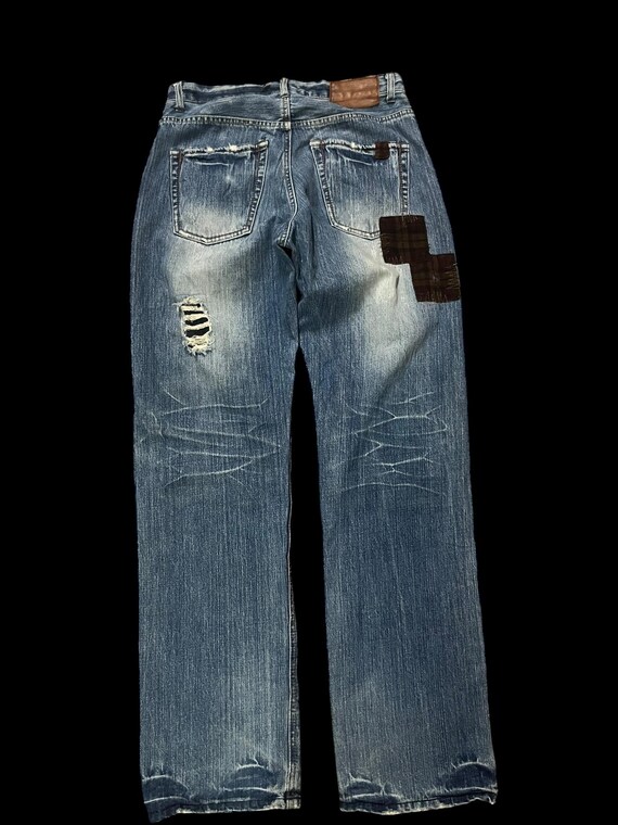 Global Work Patchwork Denim Pants - image 2