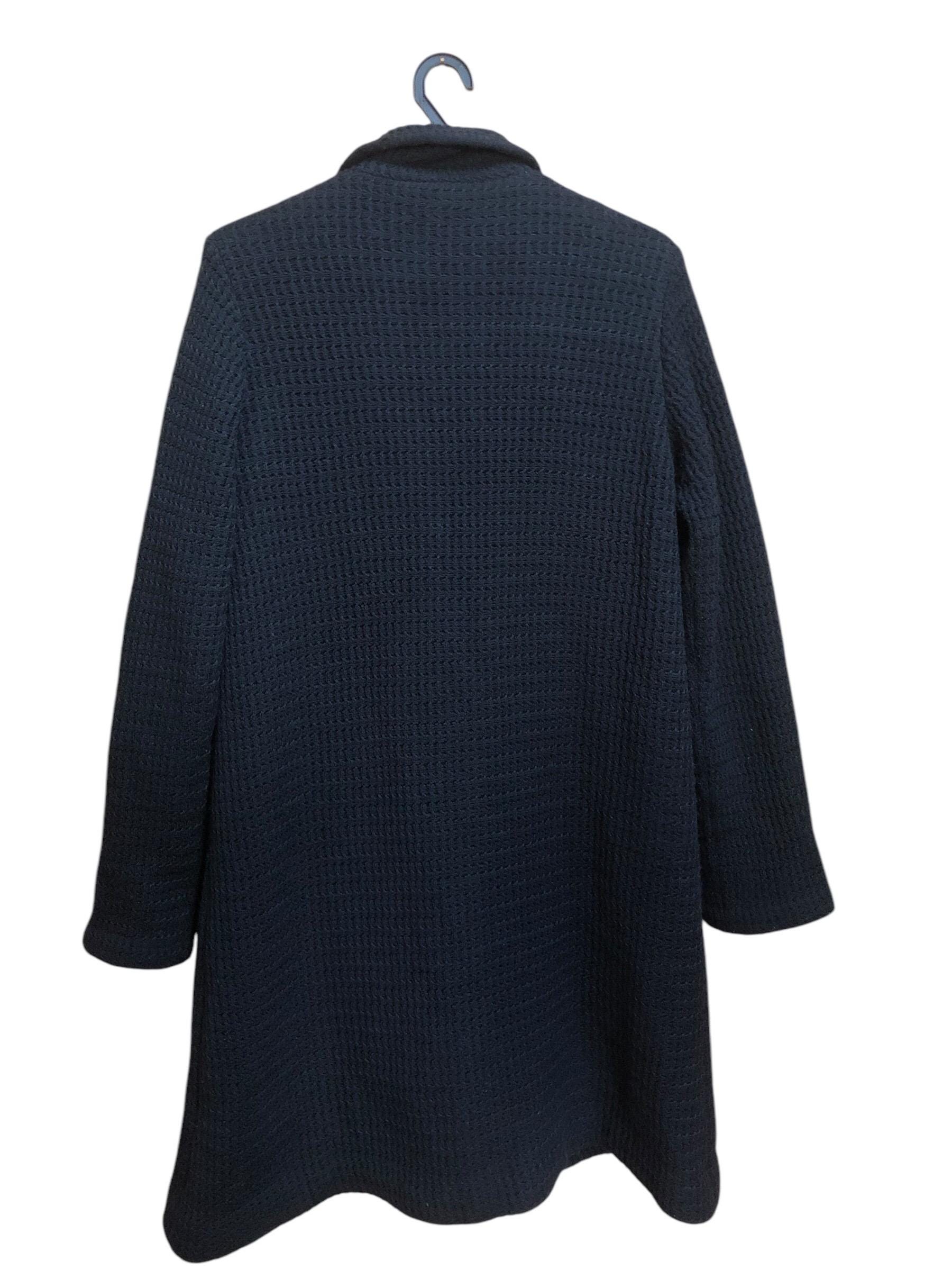 Issey Miyake Haat Embroidered Wool Blend M AW Mid-L Coat