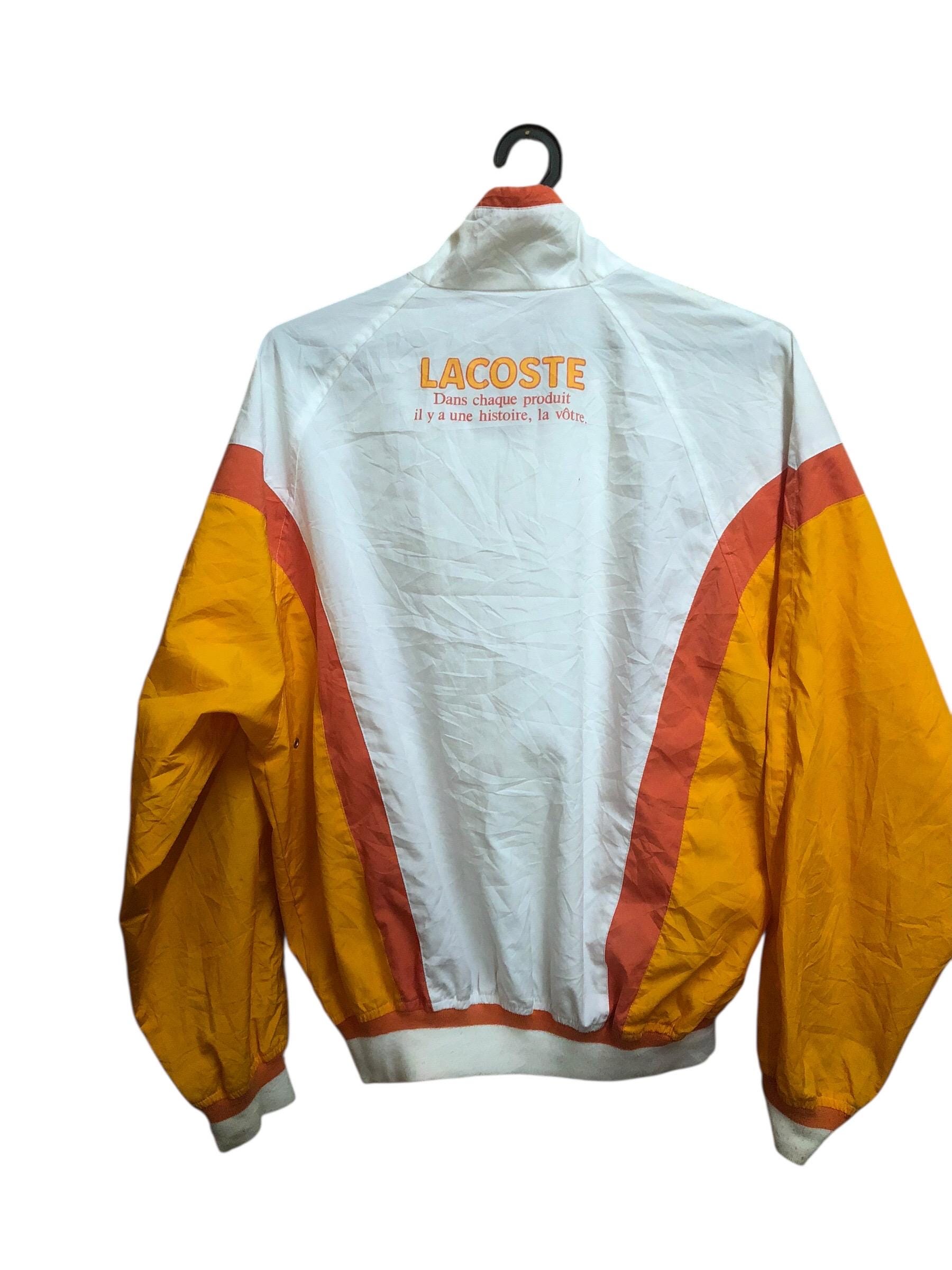 LACOSTE ウィンドウ　アノラックパーカー ゴルフ オレンジ Vintage Lacoste Winbreaker Jacket - Etsy