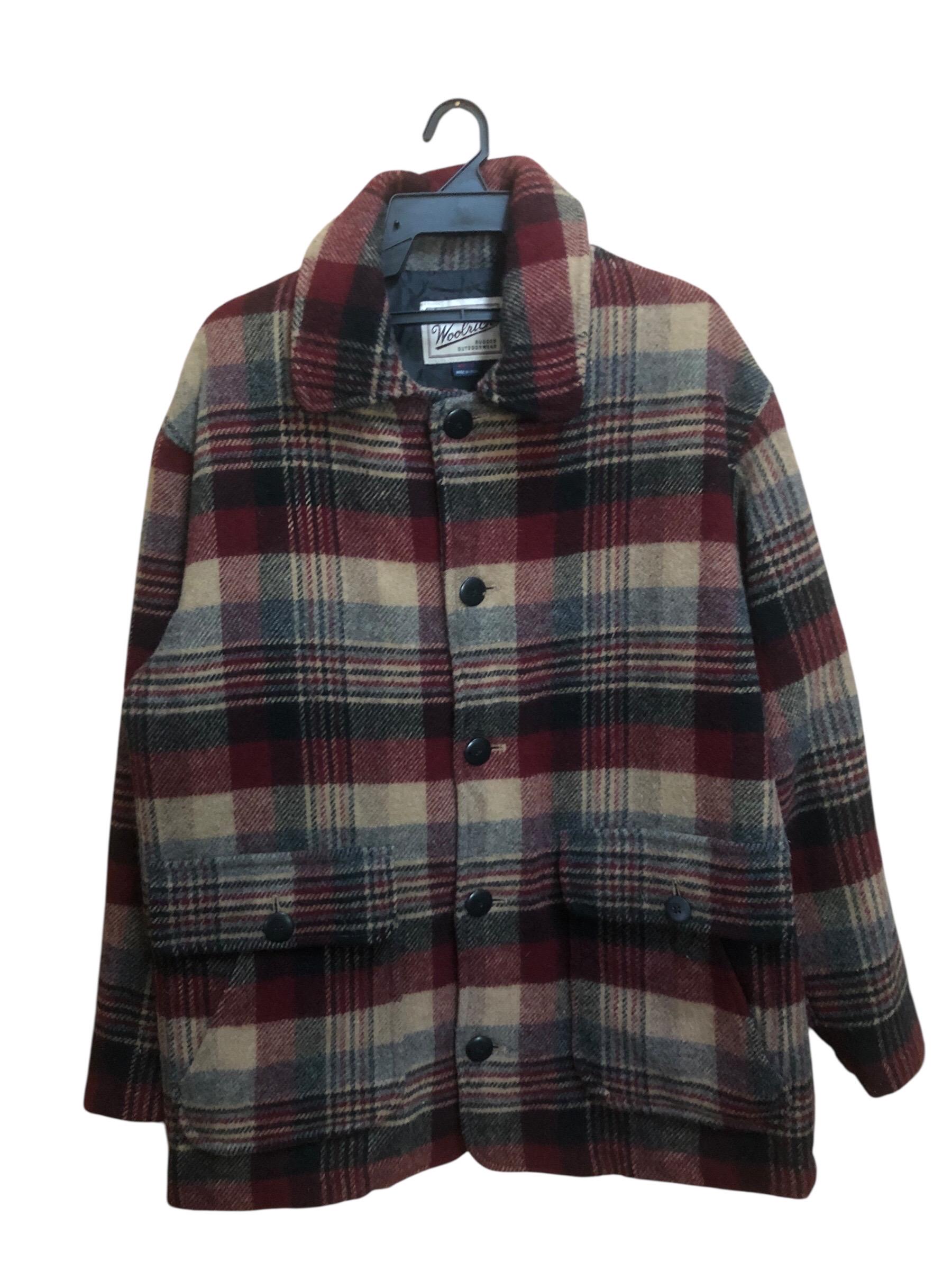 Woolrich Rugged Outdoor Wool Check Hunting Jacket - Etsy