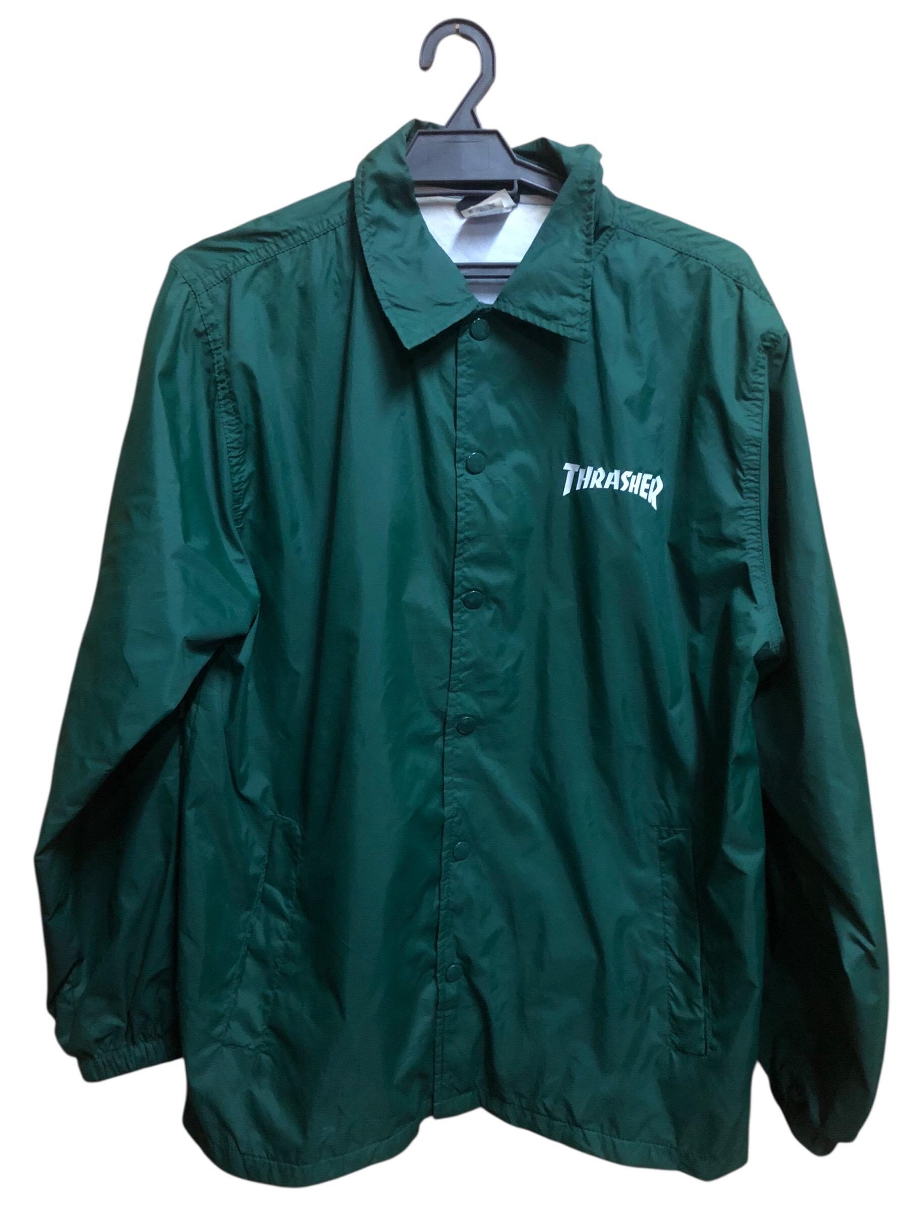 Thrasher Magazine Skateboard Big Logo Windbreaker - Etsy
