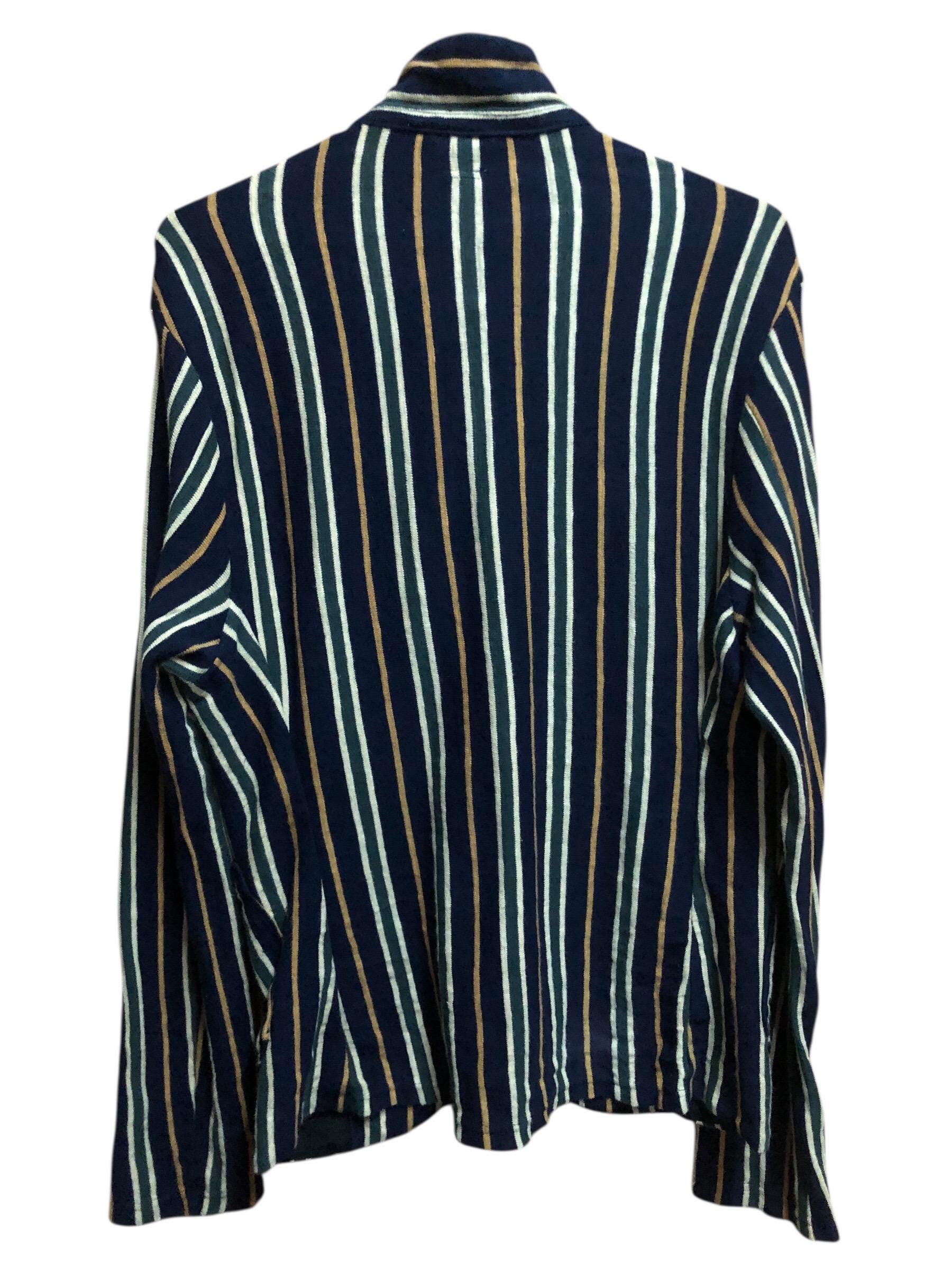 Kapital Stripe Button Down Jacket - Etsy