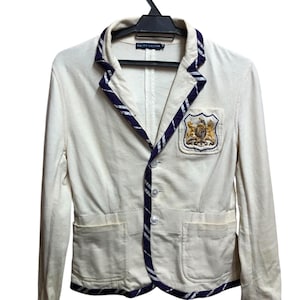 Ralph Lauren Embroidered Horse logo cropped jacket