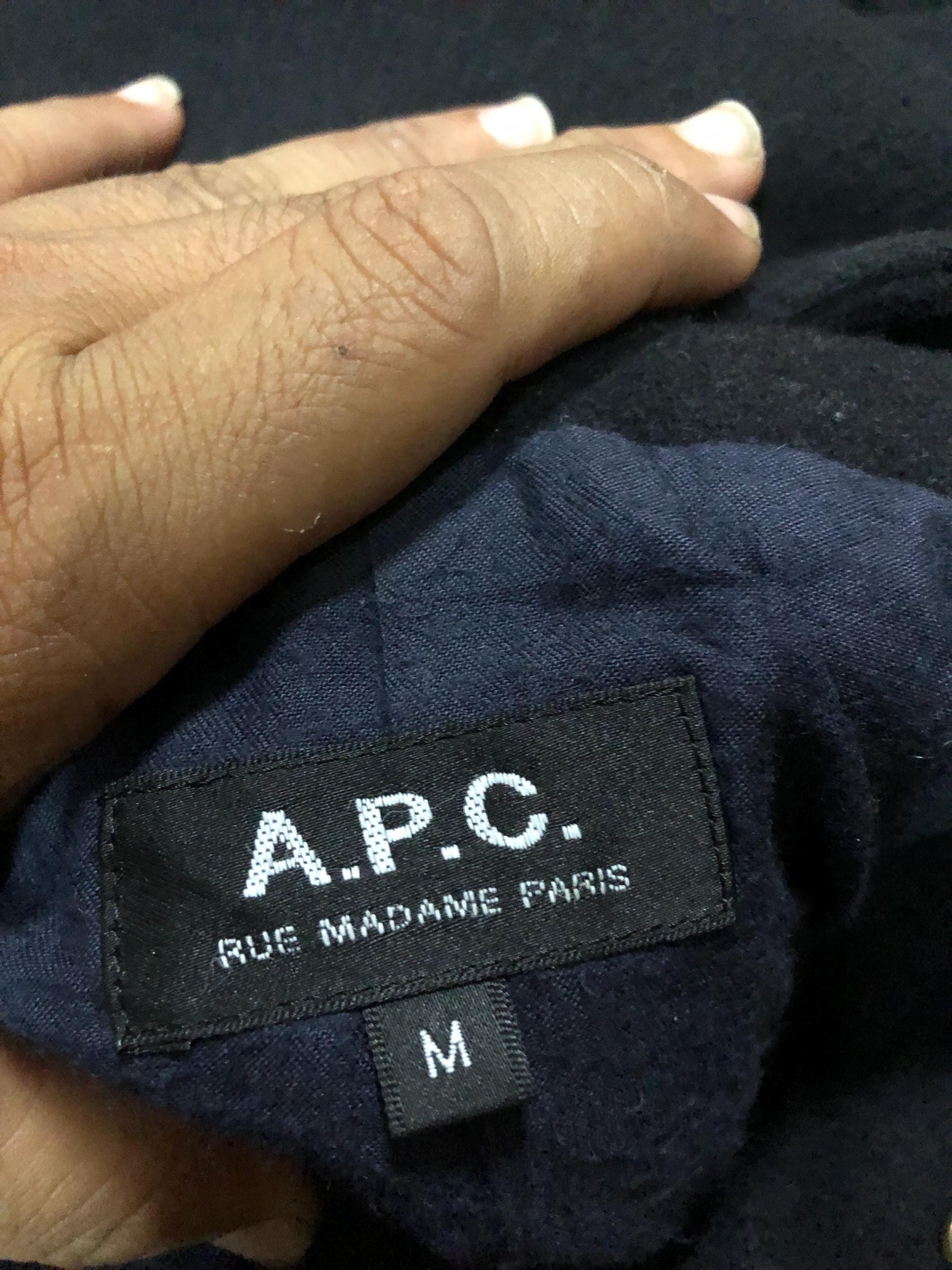 A.P.C Wool Blend Riri Zipper Hooded Jacket - Etsy Israel