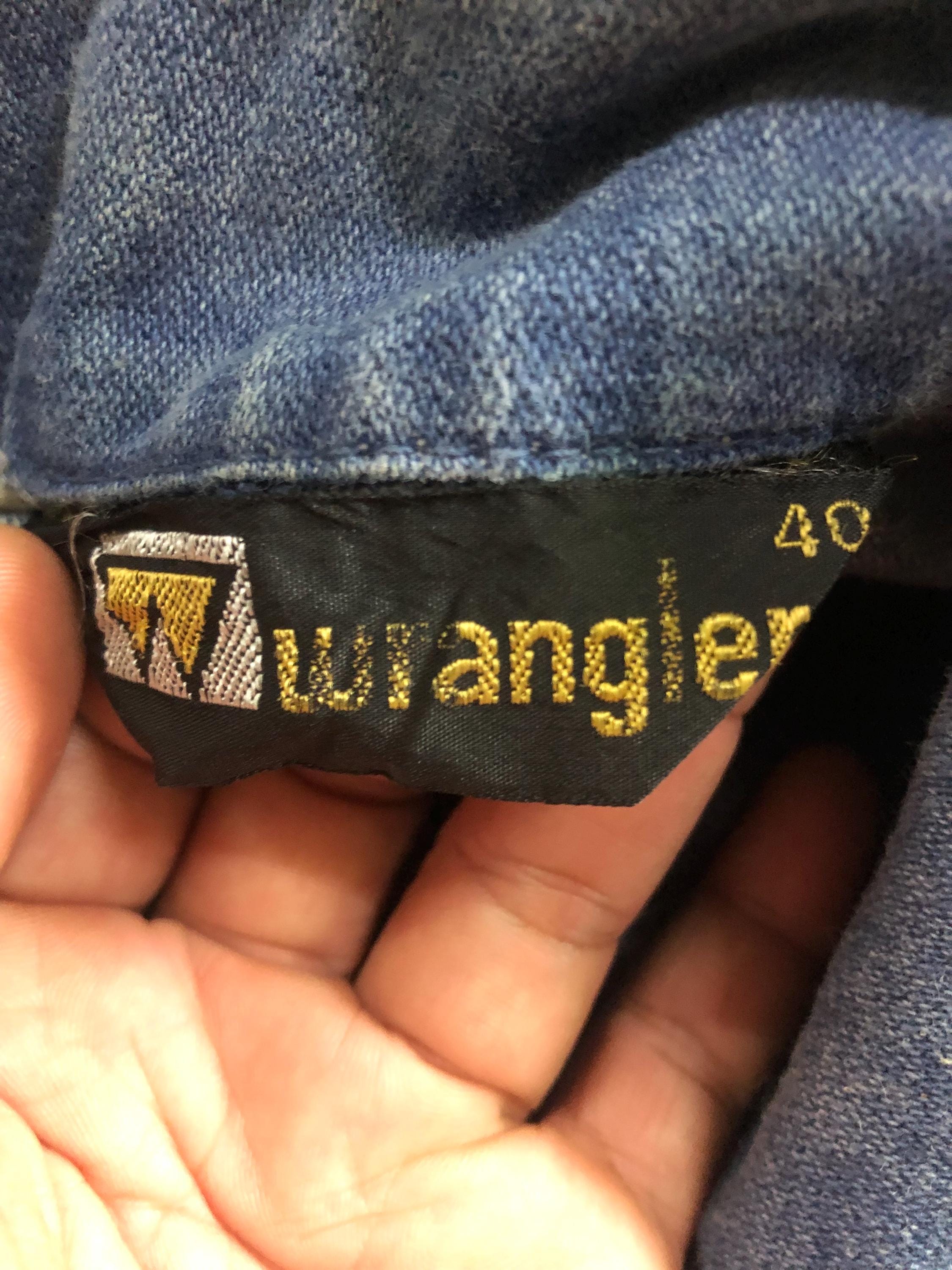 Vintage 60's 70'a Wrangler Silver Strike Talon Zipper Denim Jacket