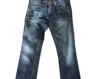Nicole Club For Men Distressed Denim Pants