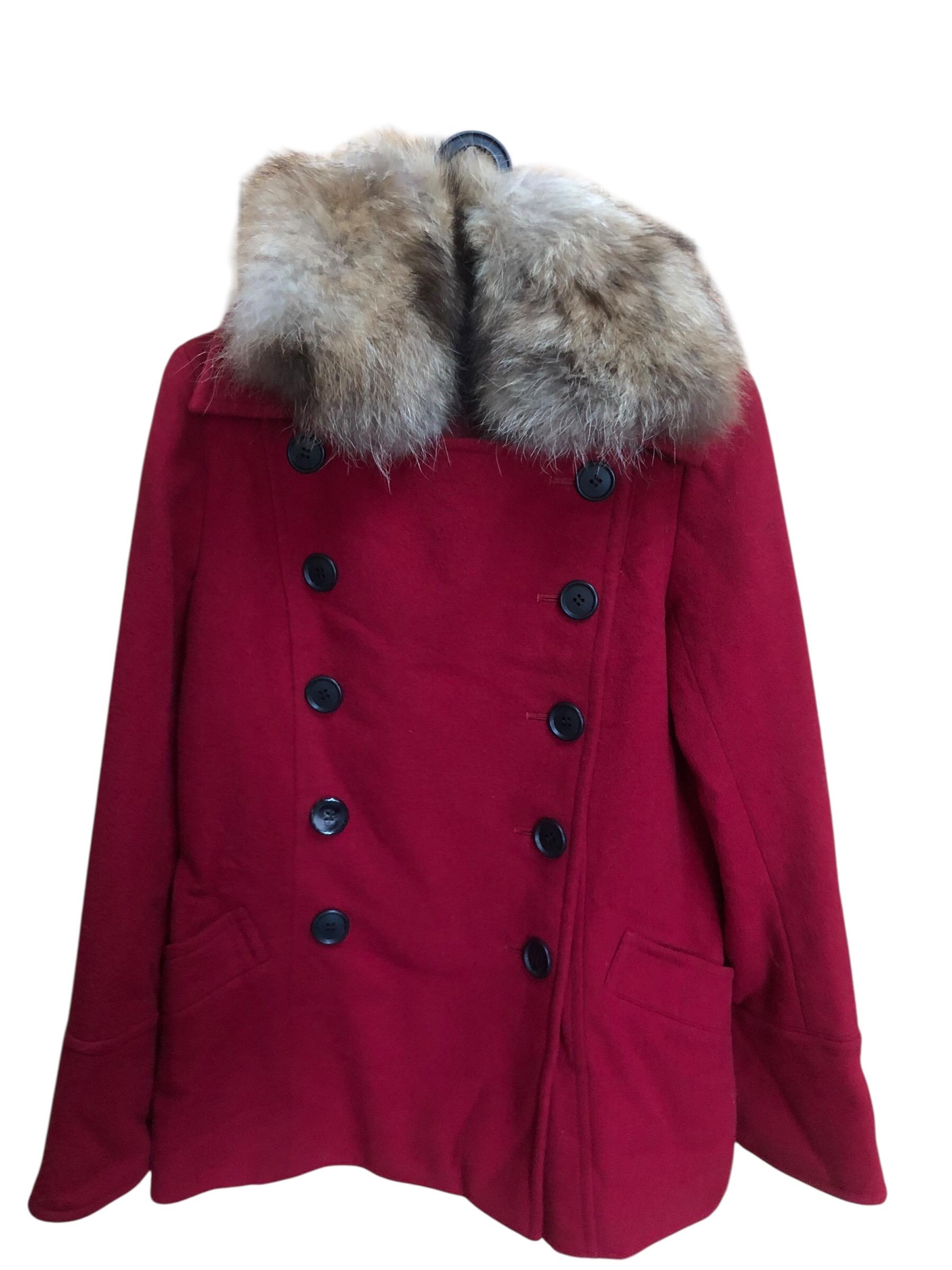 Yoshie Inaba Wool Raccoon Fur Collarer Jacket - Etsy