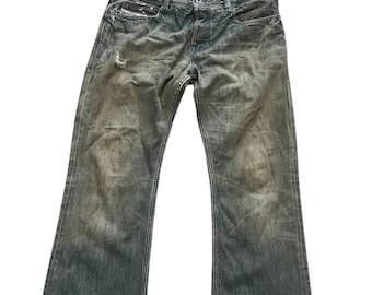 Vintage Diesel Zathan Boot Cut Distressed Denim Pants