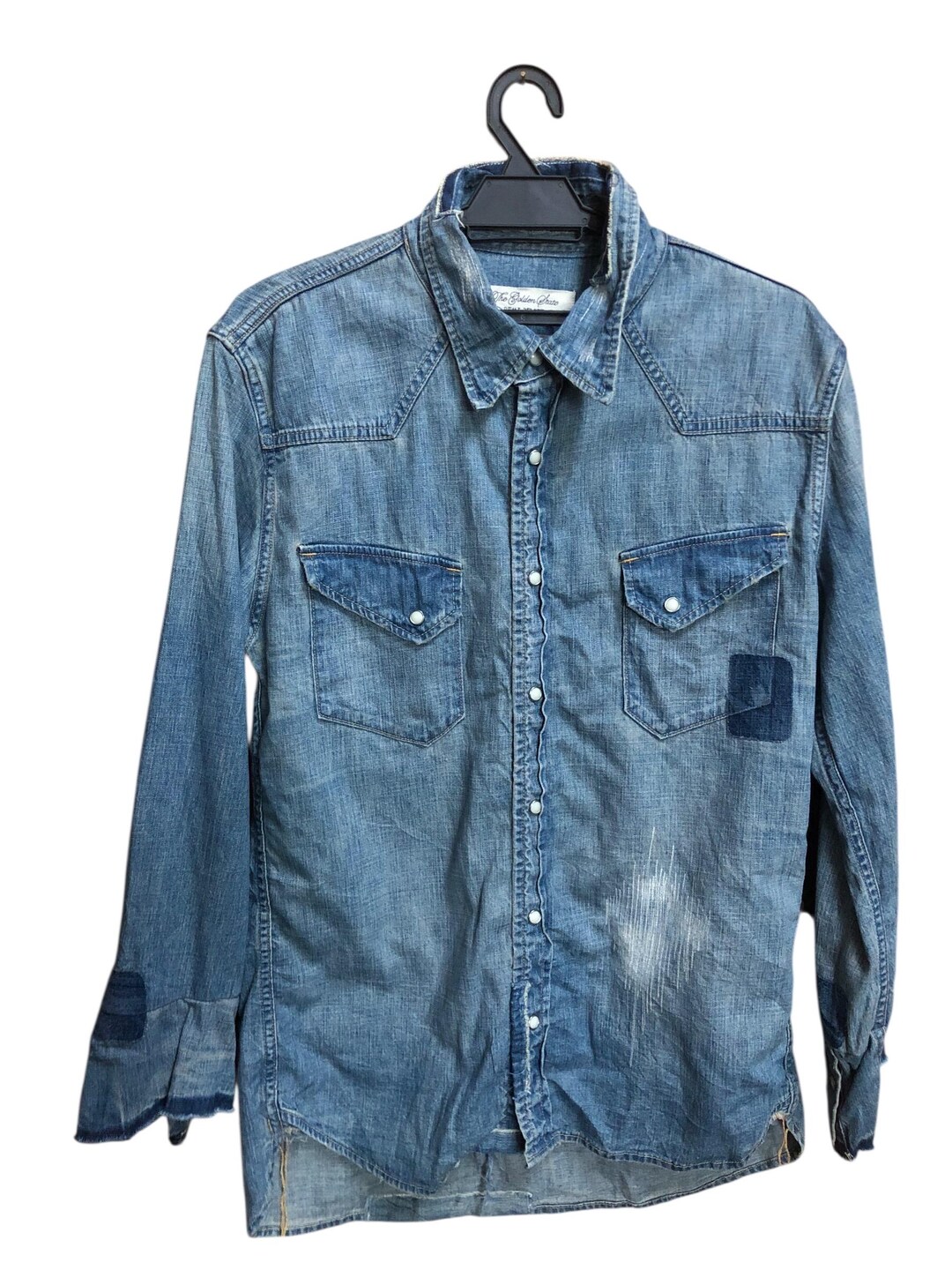 The Golden State Remi Relief Chambray Button Down Shirt - Etsy