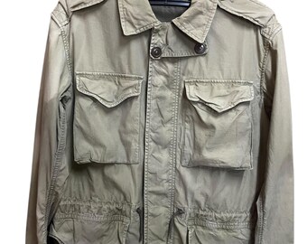 Vtg 90s POLO Golf Ralph Lauren Full ZIP Bomber Jacket Harrington