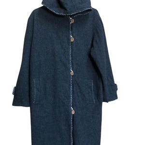 courreges Paris Wool Blend Hooded Jacket